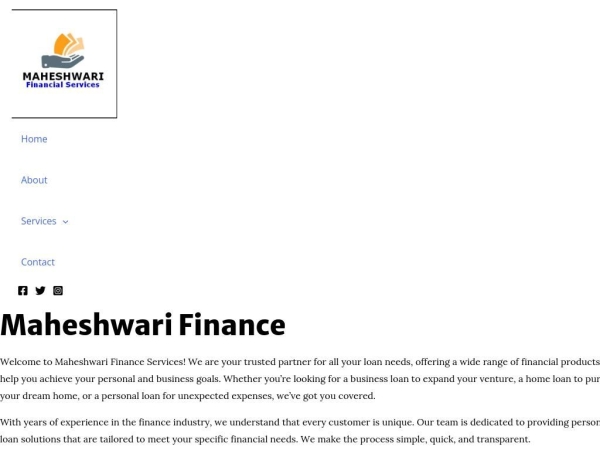 maheshwarifinance.mydt.in